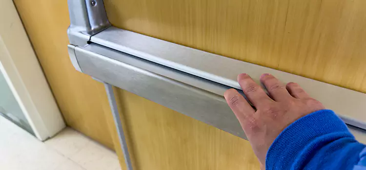 Installing a Push Bar on a Door Murrieta